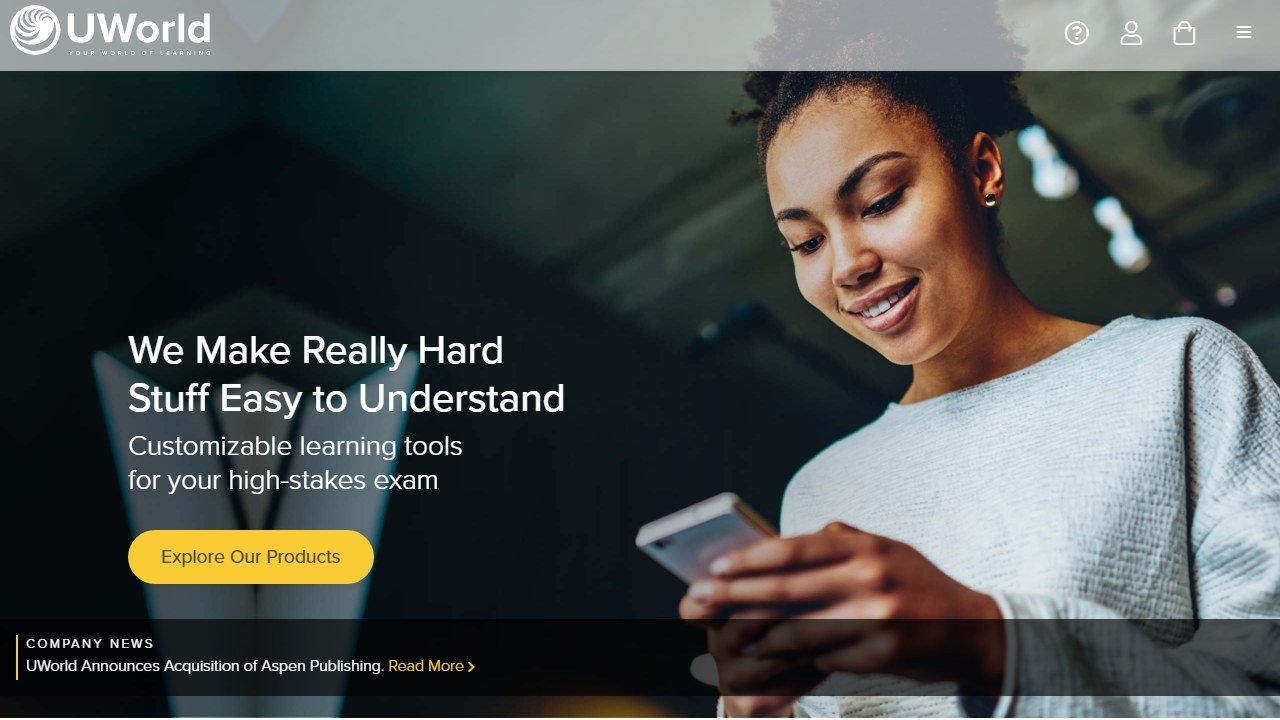 UWorld homepage