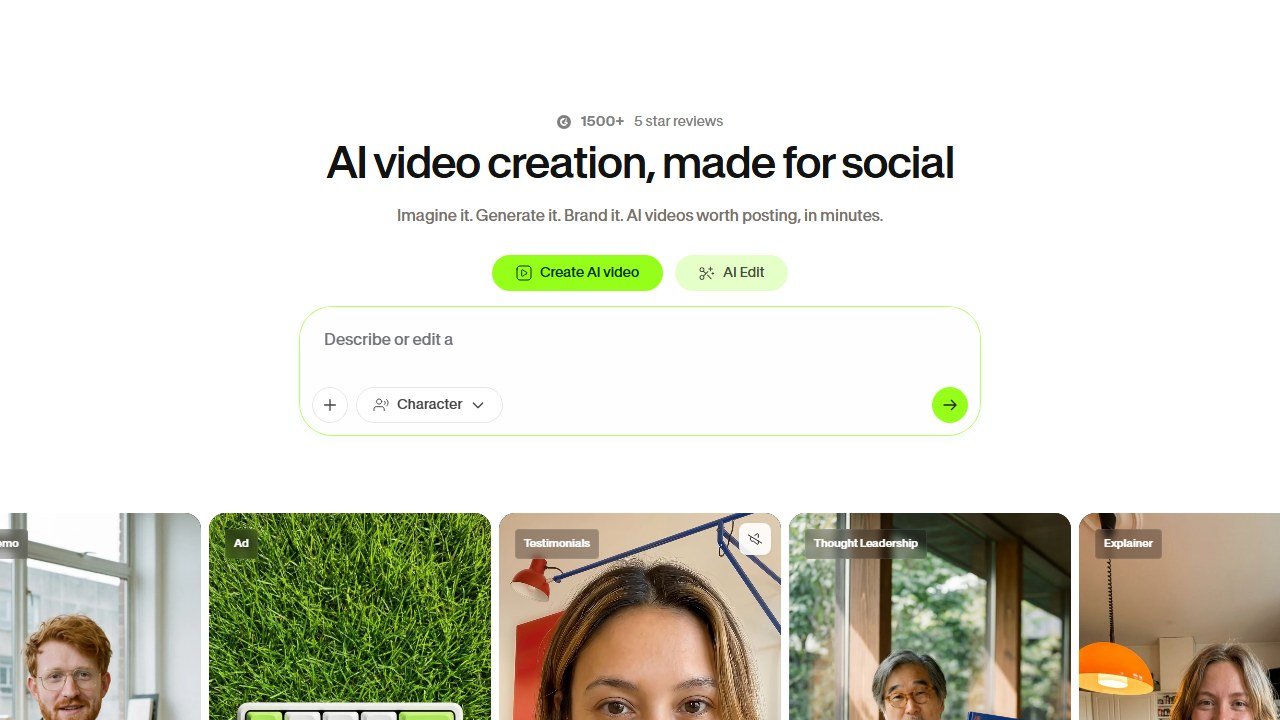 VEED homepage