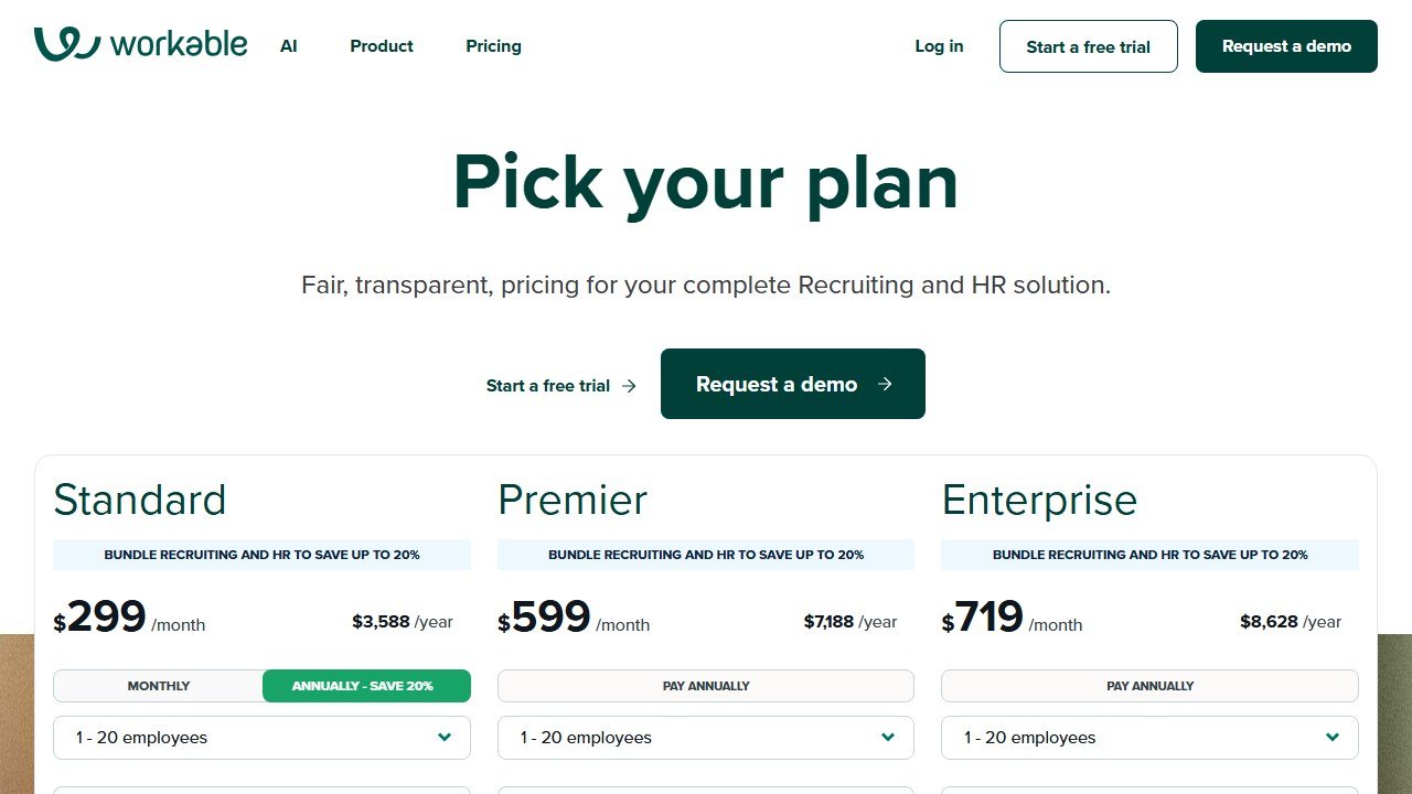 Workable recruiting software