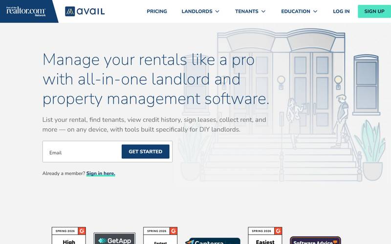 Avail homepage