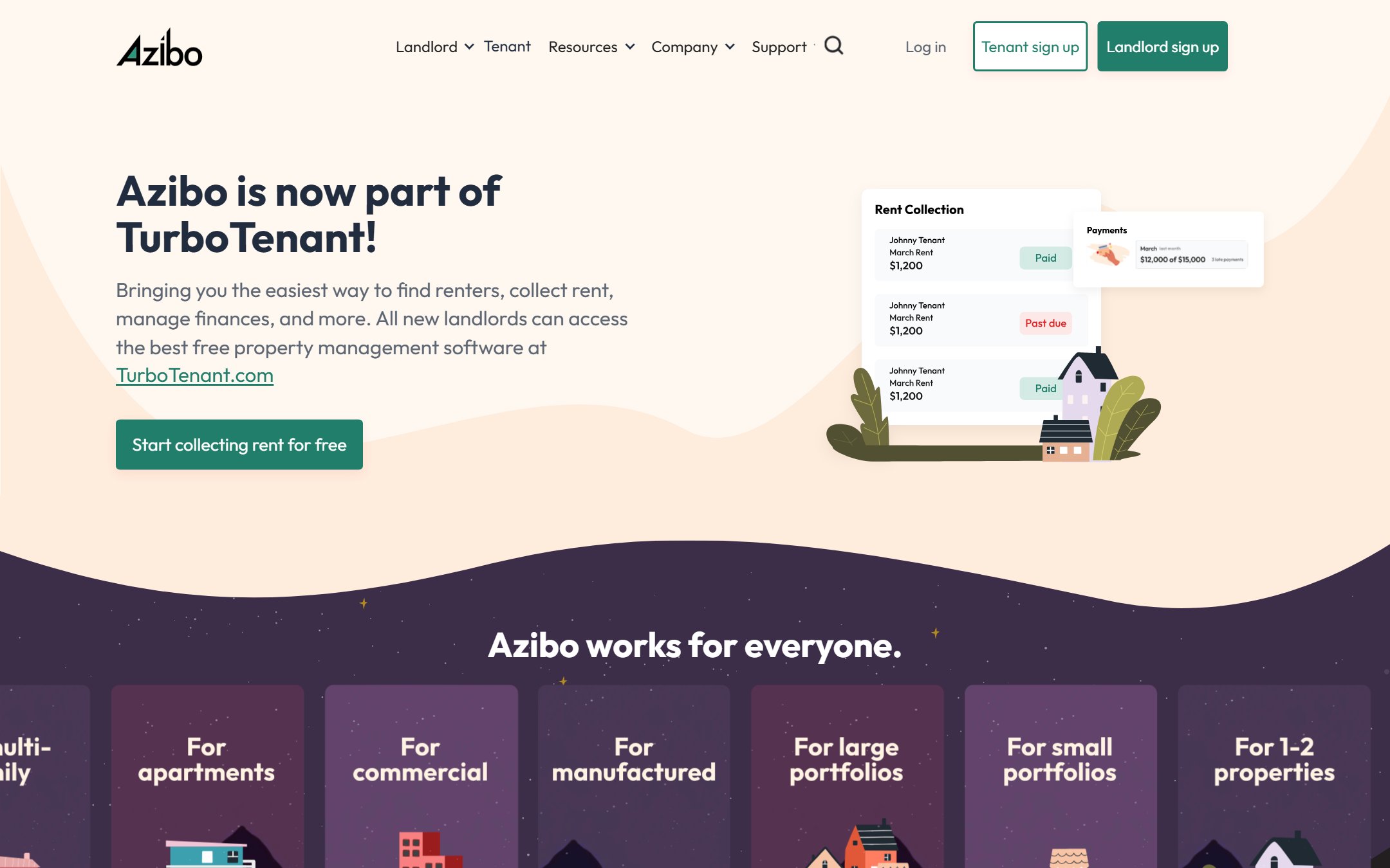 Azibo homepage