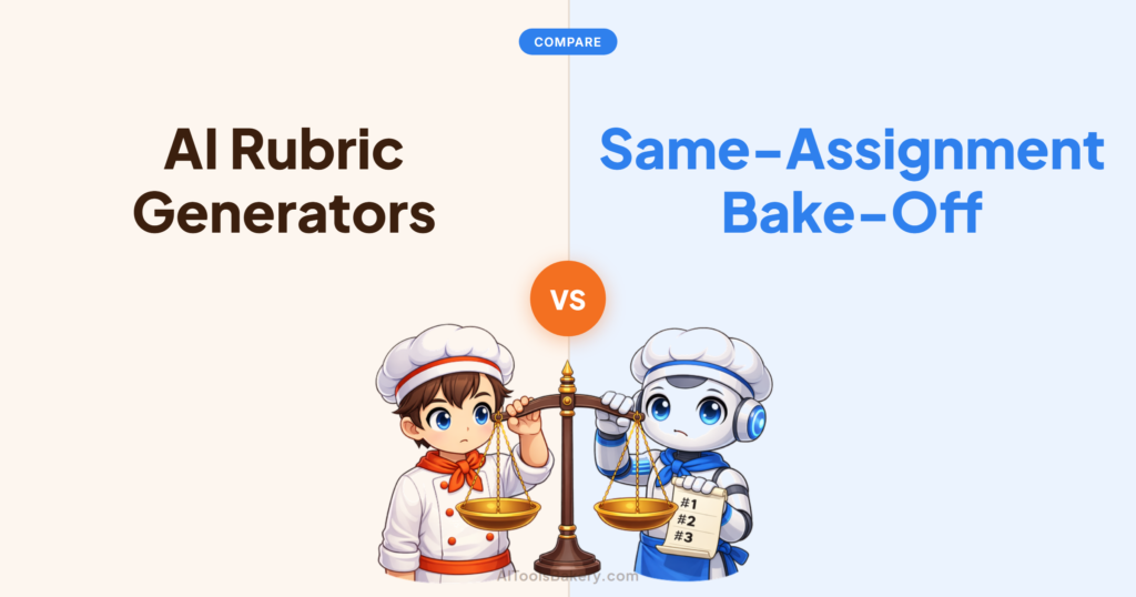 Best AI Rubric Generators (2026): Same-Assignment Bake-Off, AI Tools Bakery