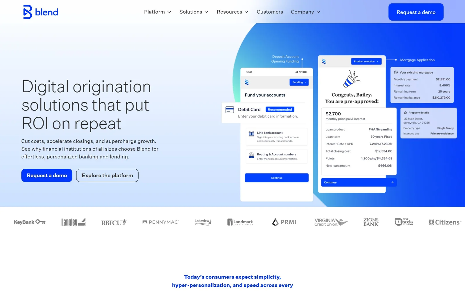 Blend homepage