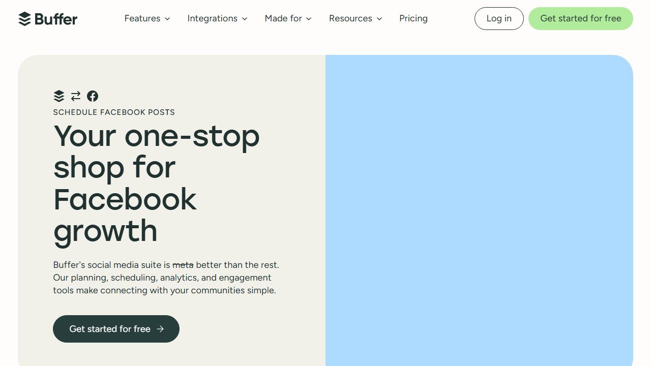Buffer homepage