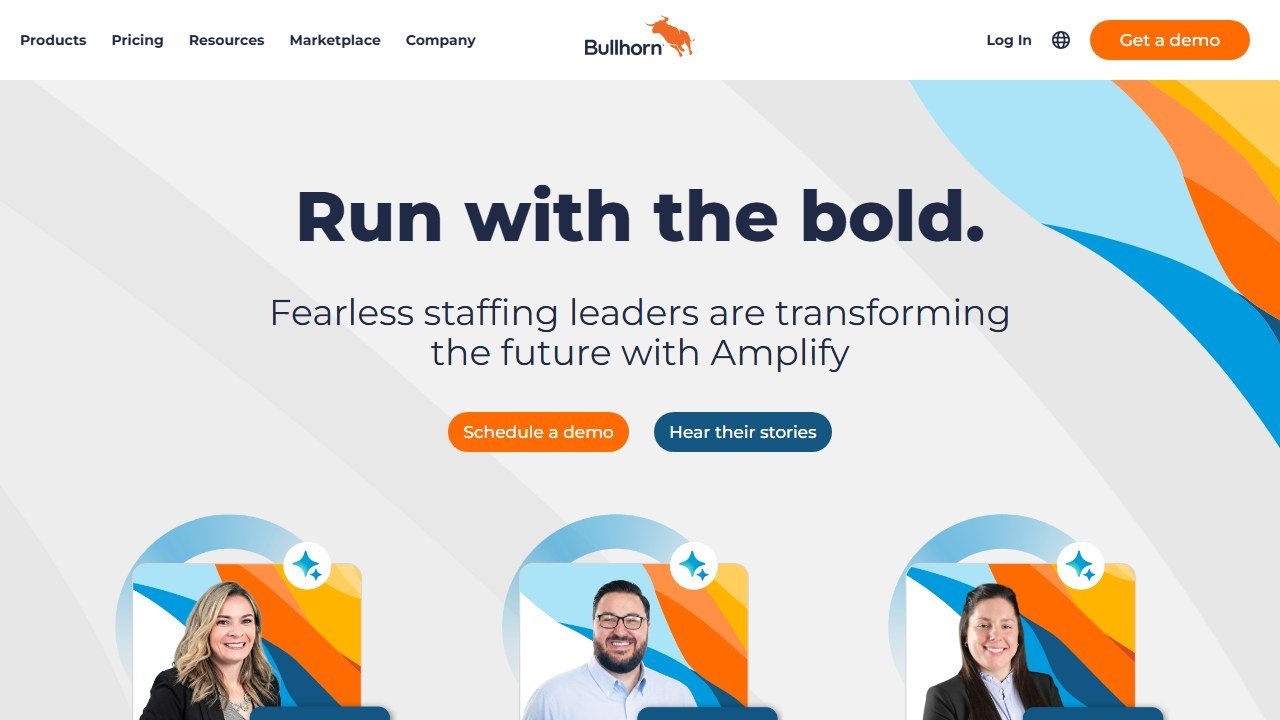 Bullhorn staffing agency ATS and CRM homepage