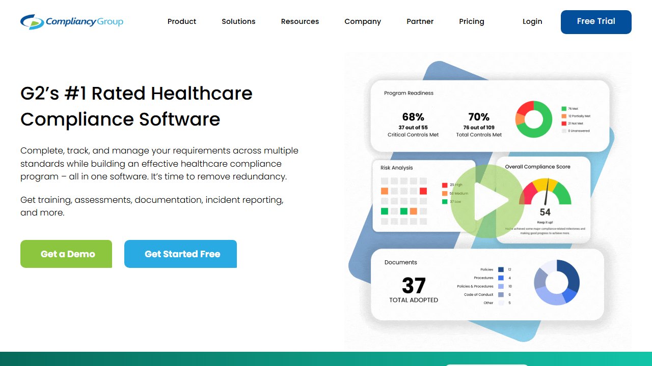 Compliancy Group homepage