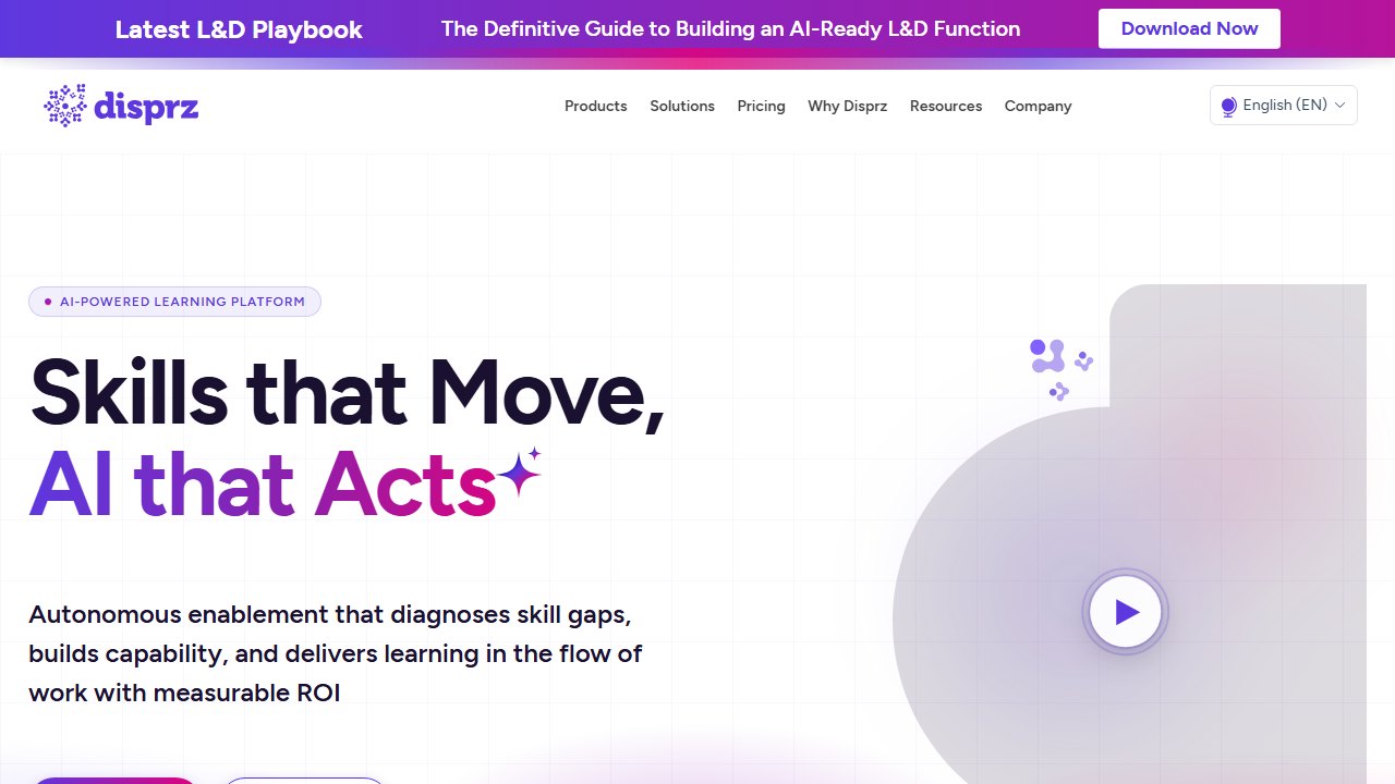 Disprz homepage