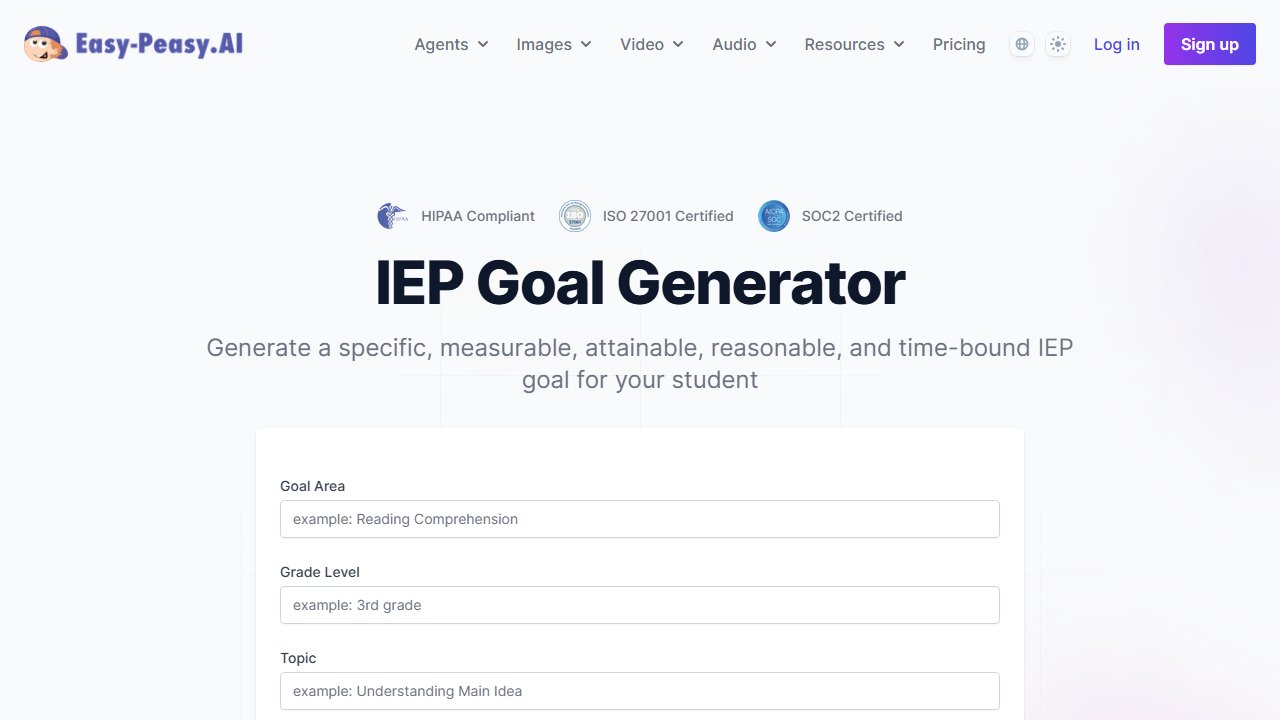 easypeasy homepage