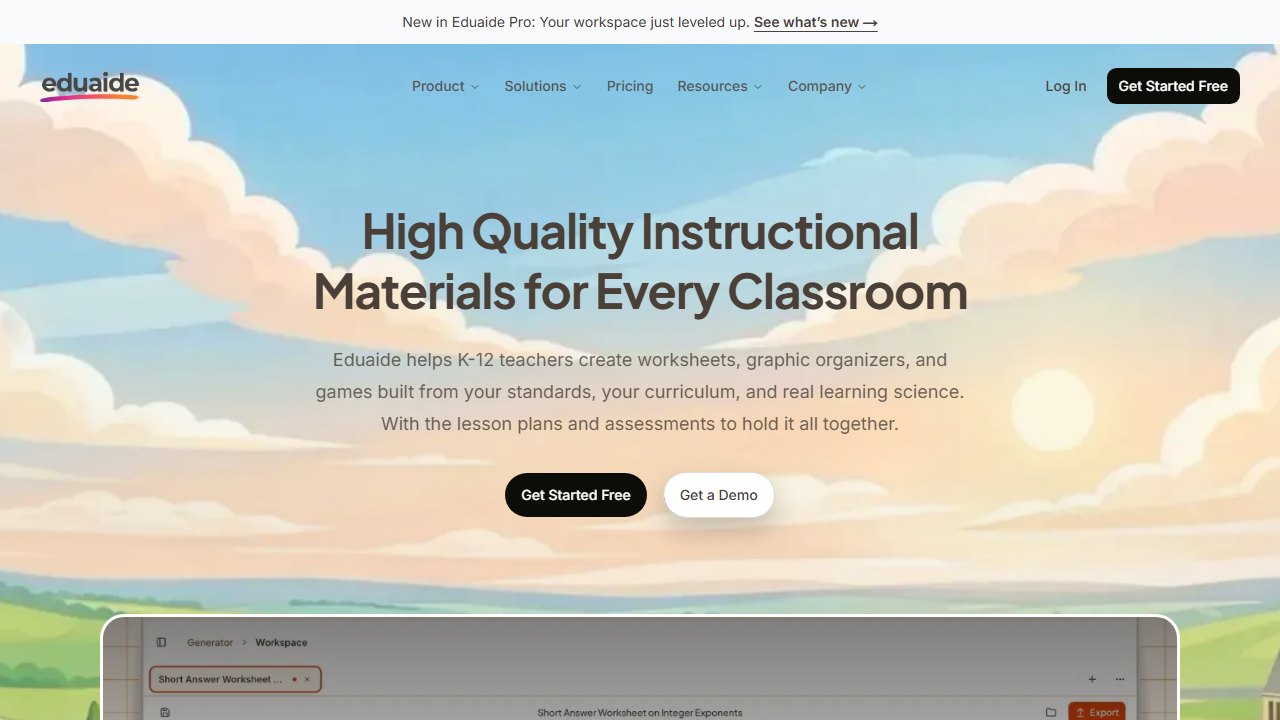 eduaide homepage