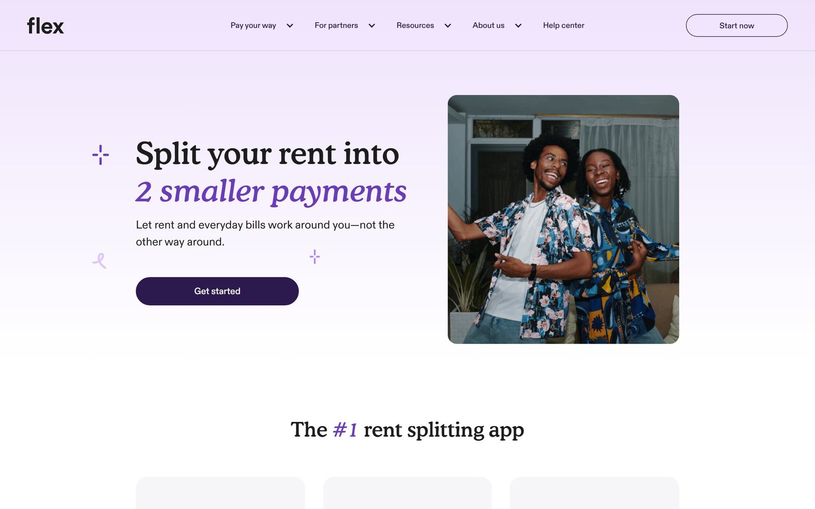 Flex homepage