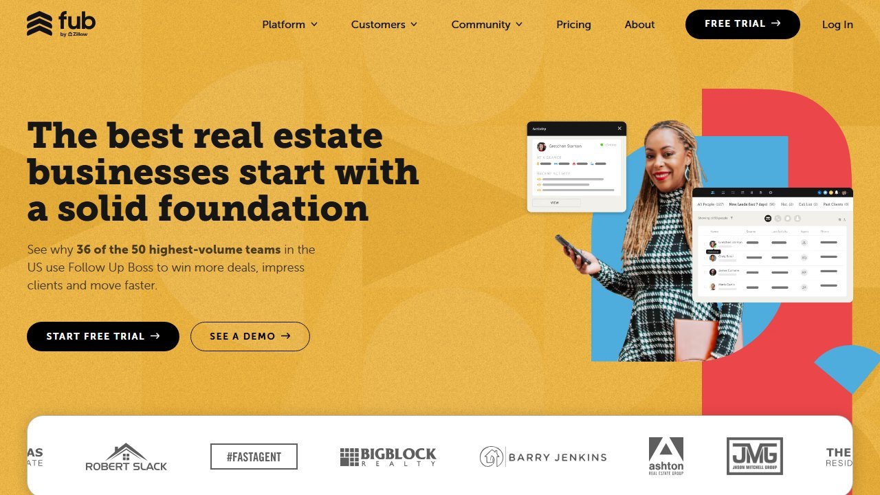 Follow Up Boss homepage