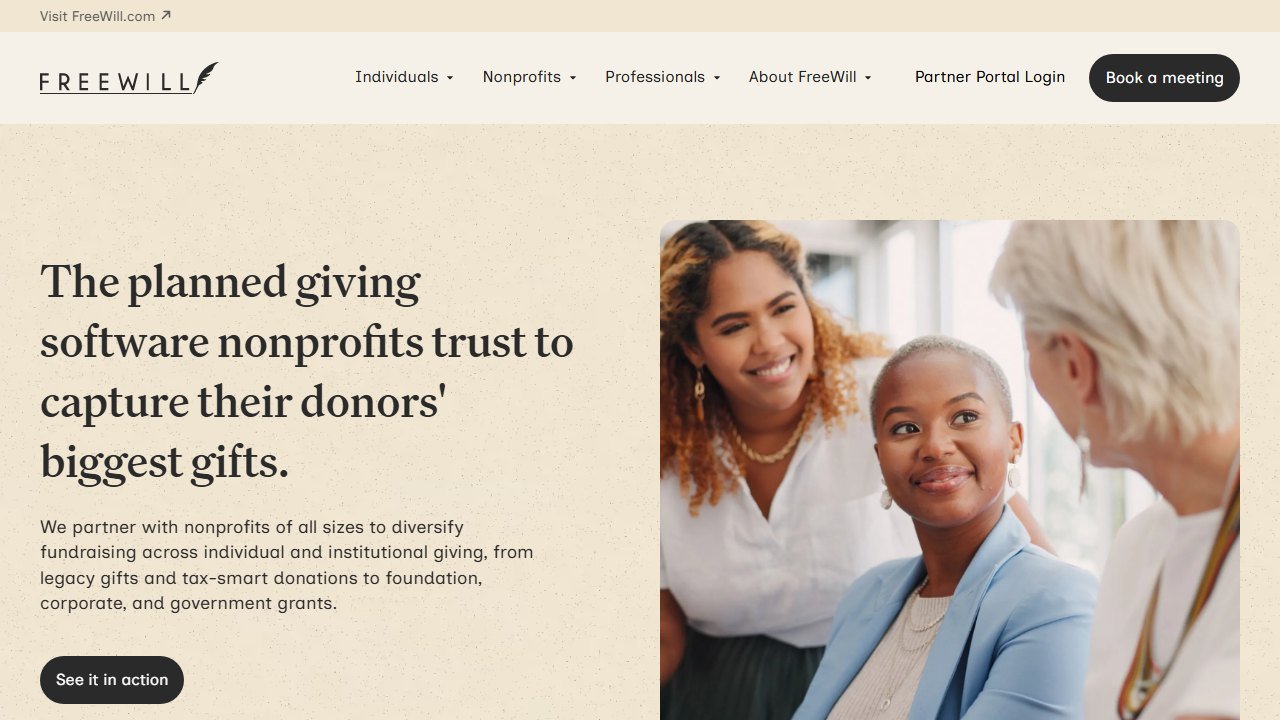 Grant Assistant by FreeWill homepage