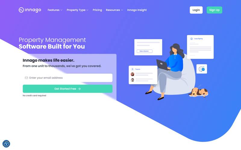 Innago homepage
