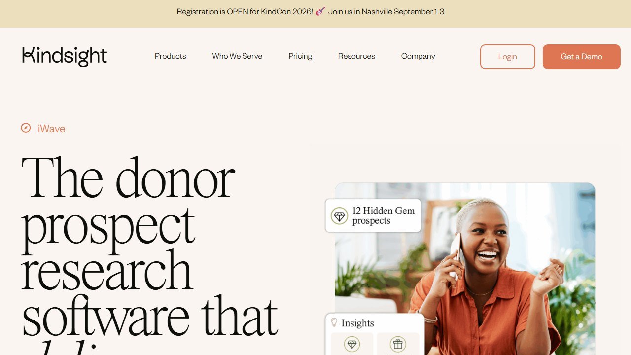 Kindsight iWave homepage