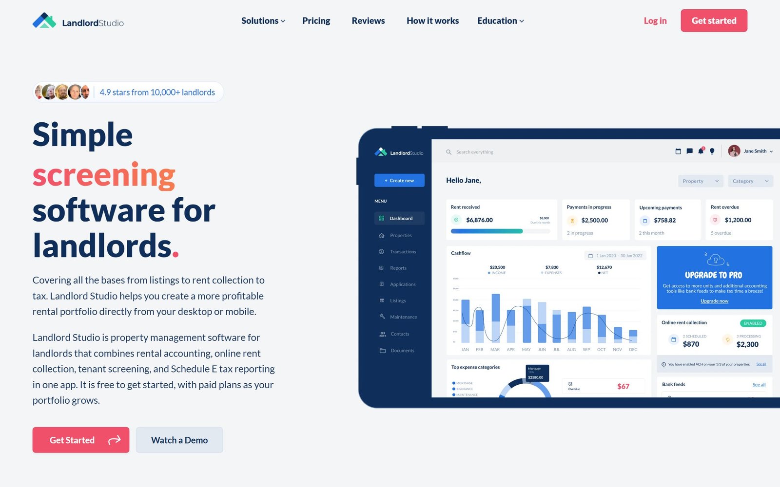 Landlord Studio homepage