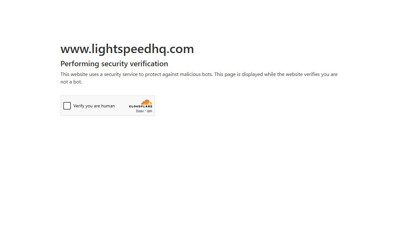 Lightspeed Restaurant POS homepage