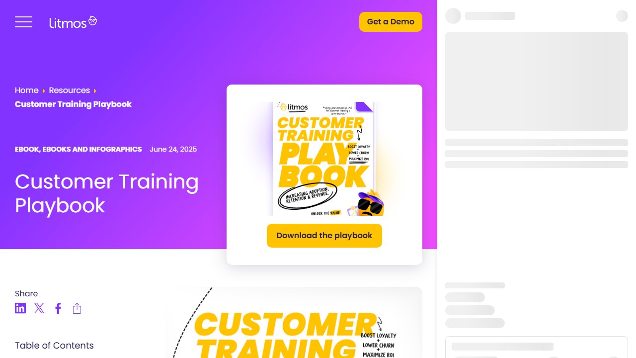 Litmos homepage