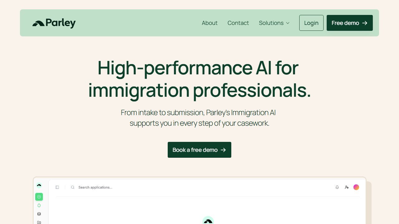 Parley homepage