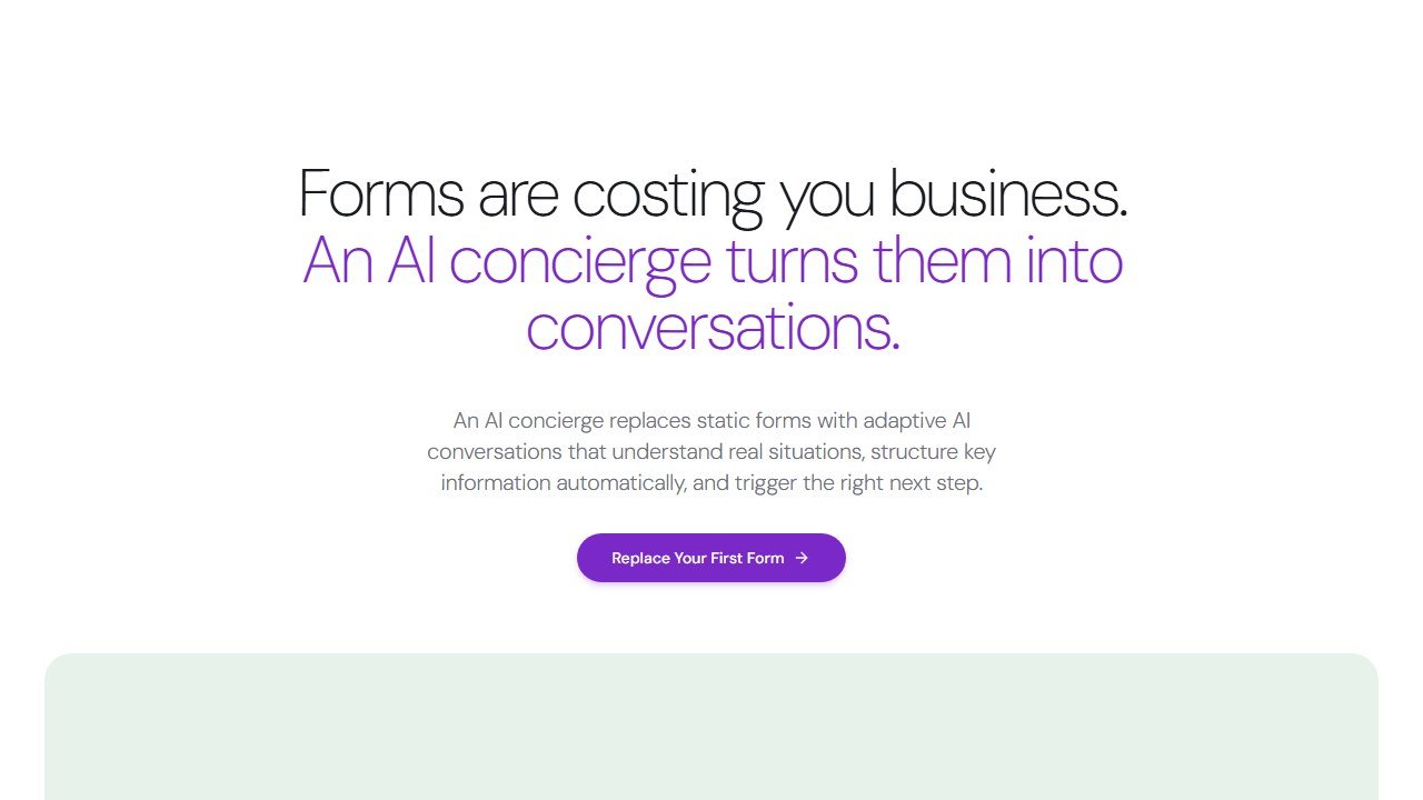 Perspective AI homepage screenshot