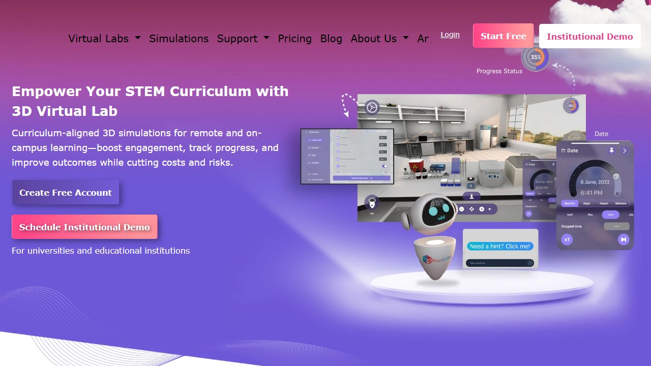 praxilabs homepage