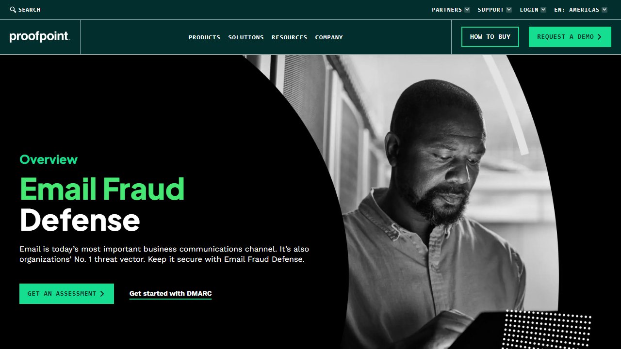 Proofpoint homepage
