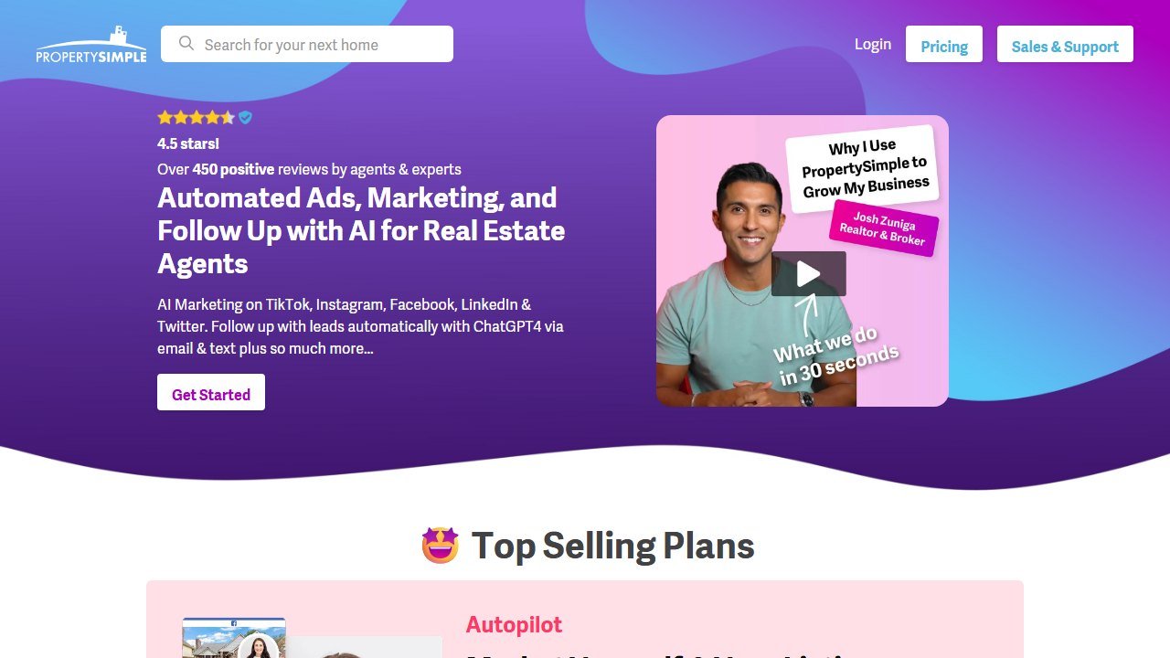 PropertySimple homepage