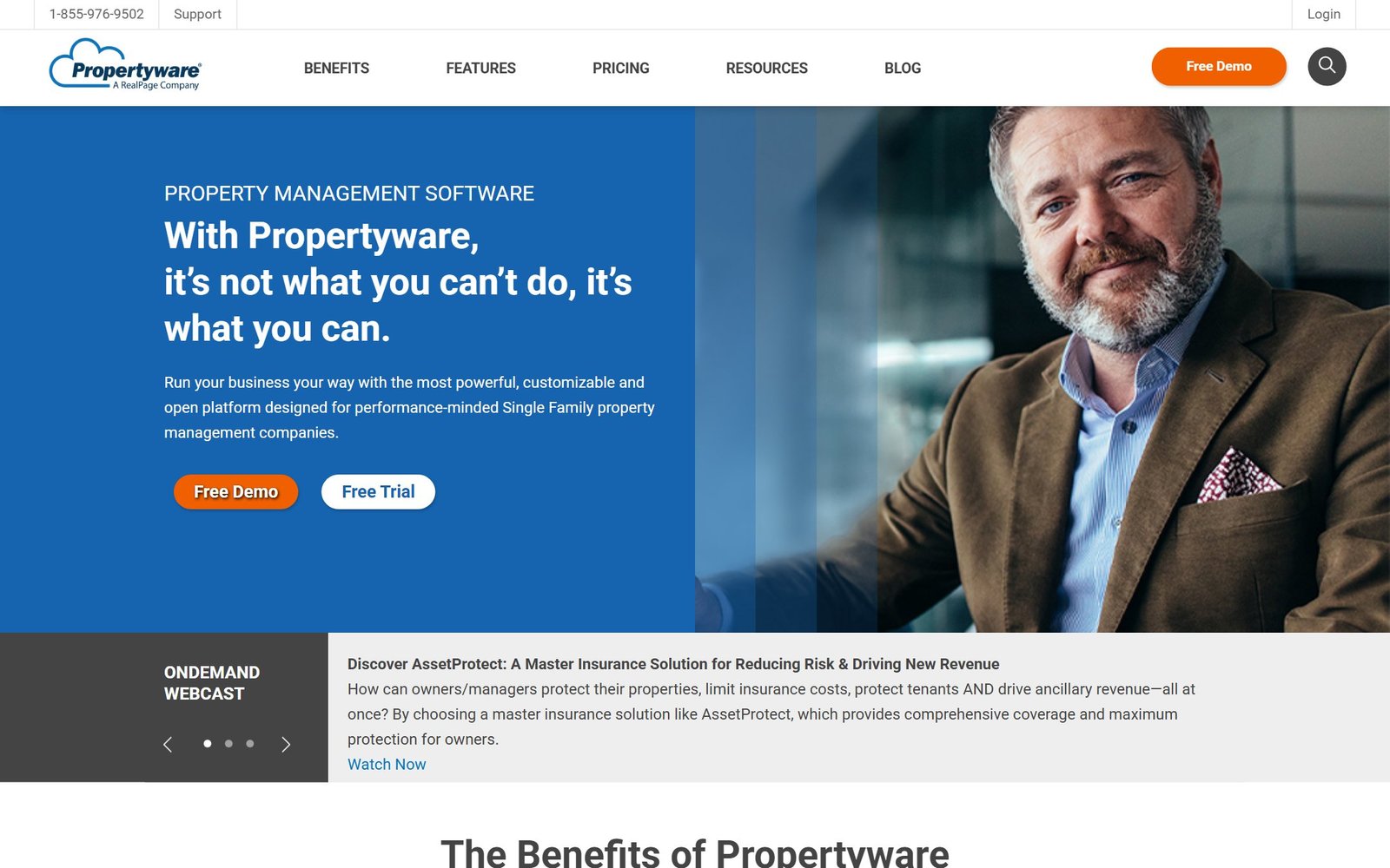 Propertyware homepage