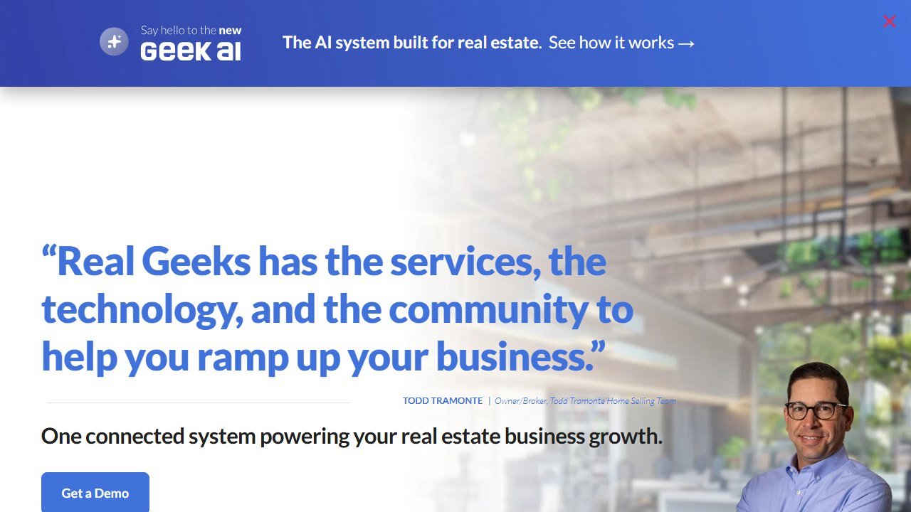 Real Geeks homepage