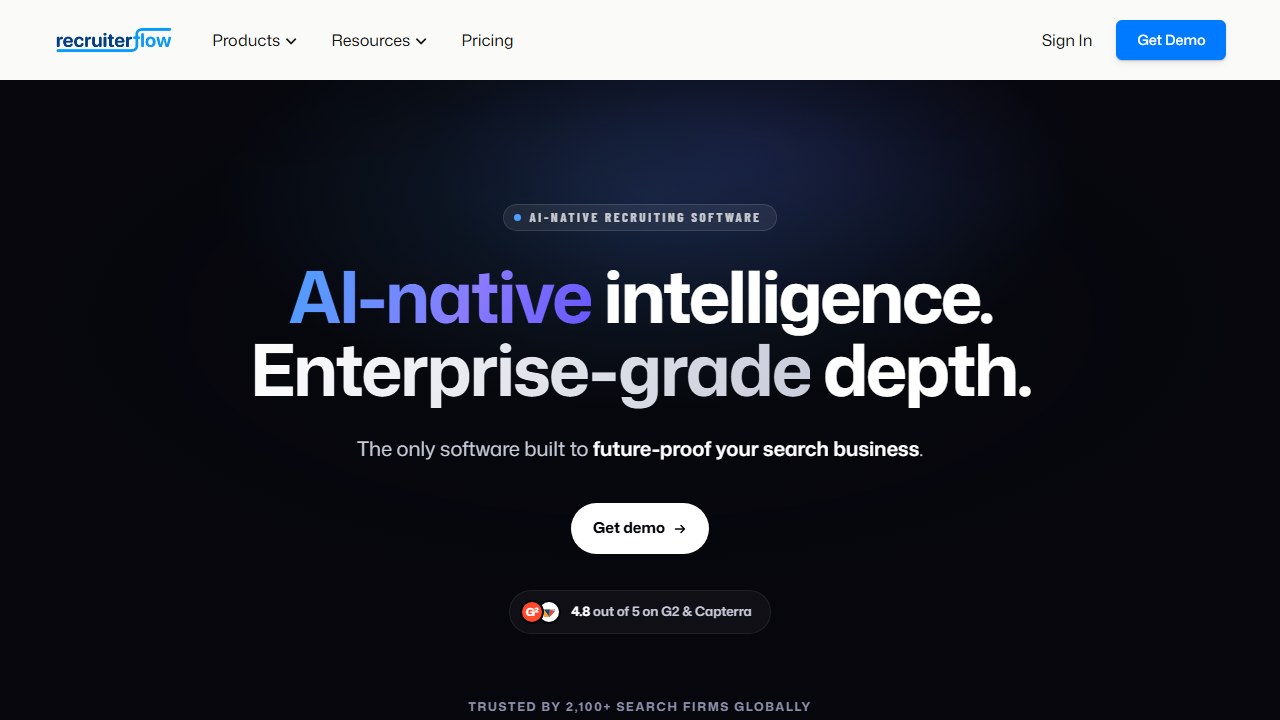 Recruiterflow recruiting CRM and ATS for agencies homepage