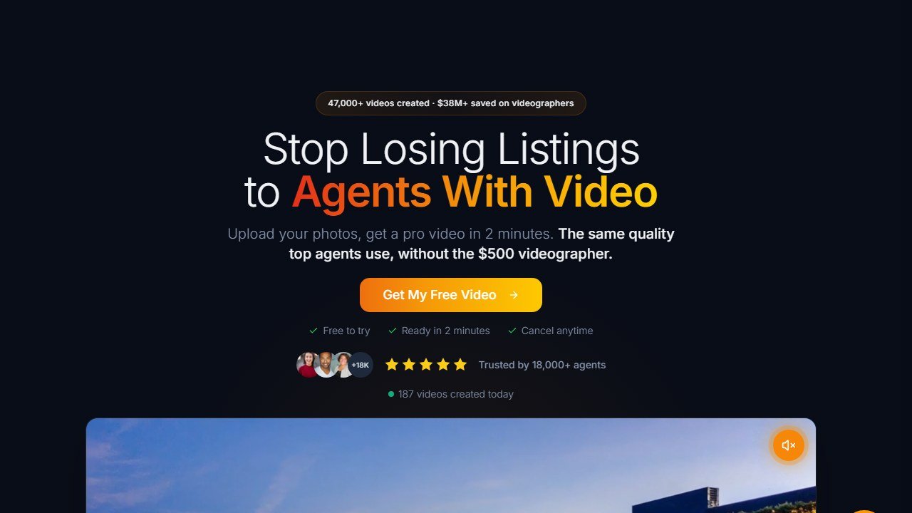 Reel-E homepage screenshot