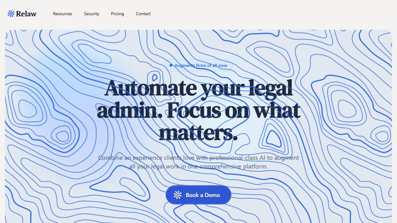 Relaw.ai homepage