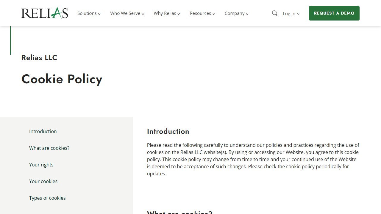 Relias homepage