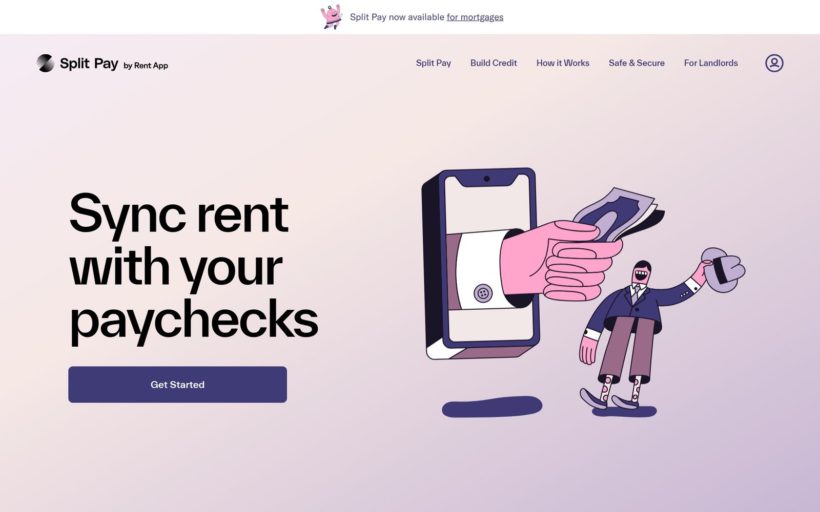 Rent App homepage