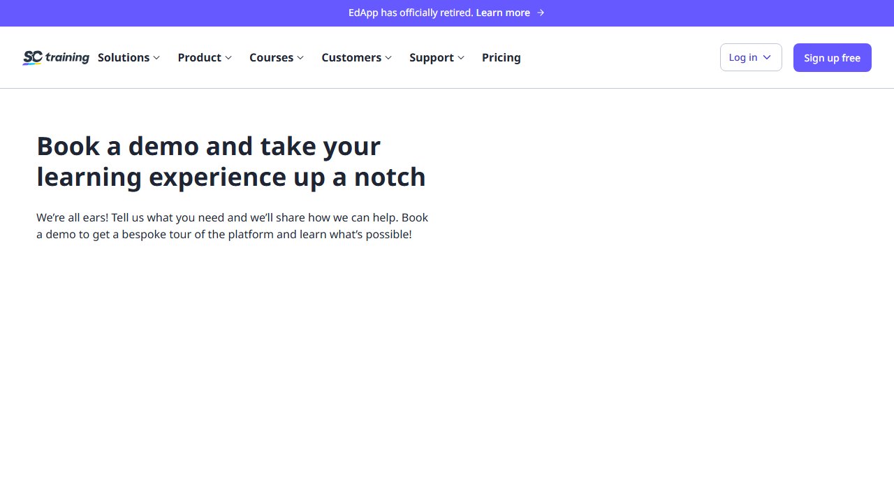 Mitti homepage, the platform formerly called SC Training