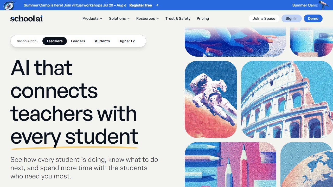 schoolai homepage