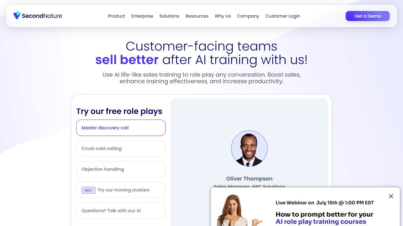 Second Nature homepage