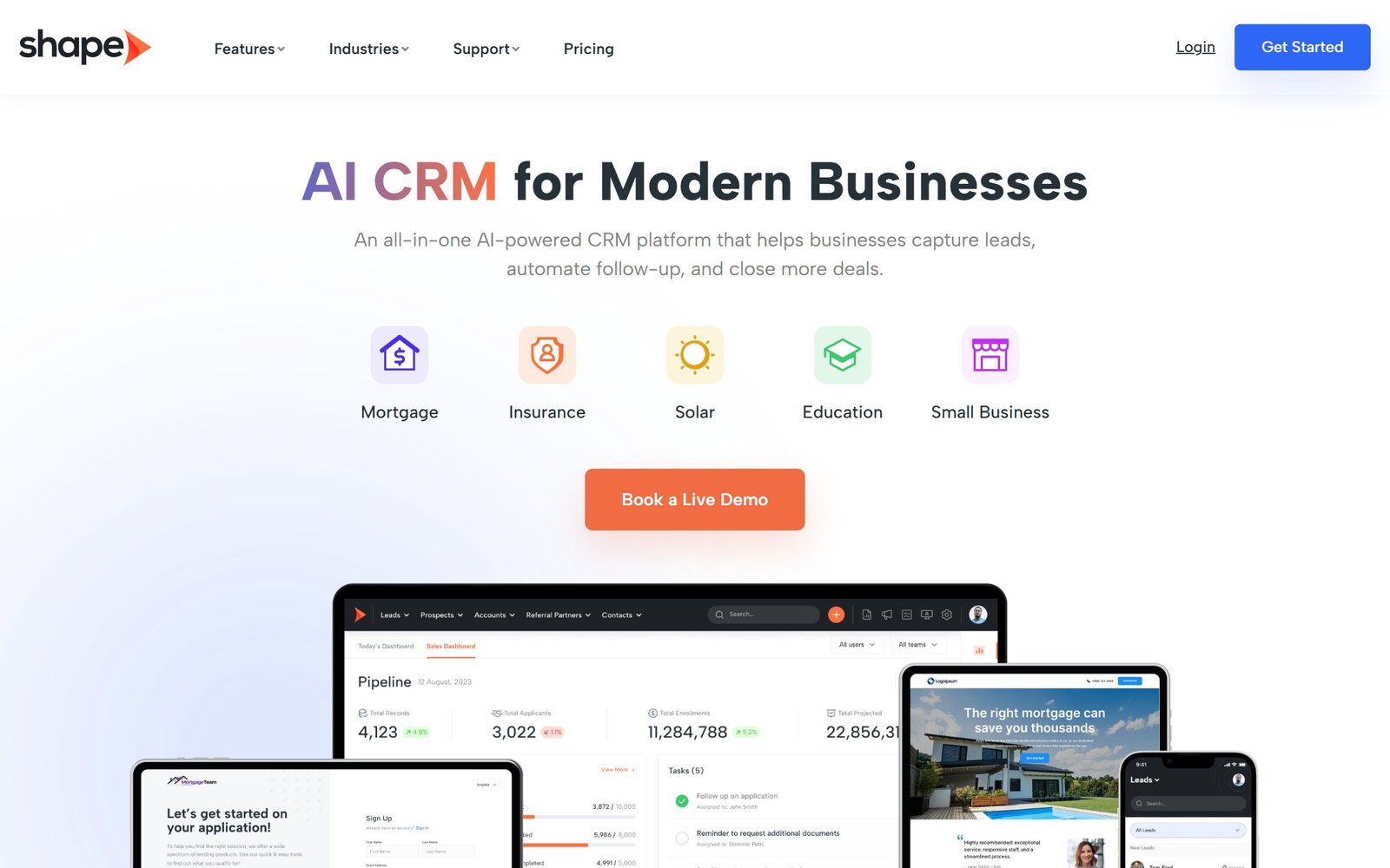 Shape Software homepage
