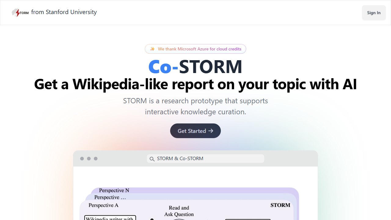 storm homepage