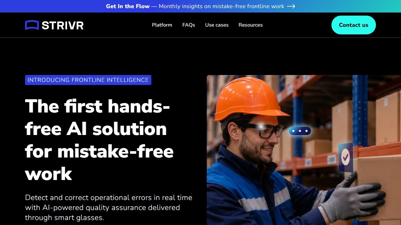 Strivr homepage