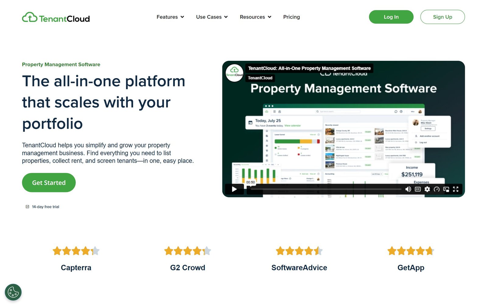 TenantCloud homepage