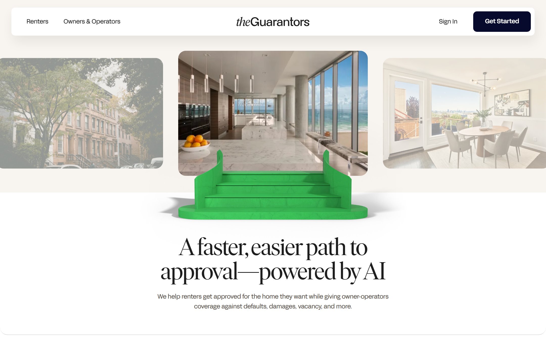 TheGuarantors homepage