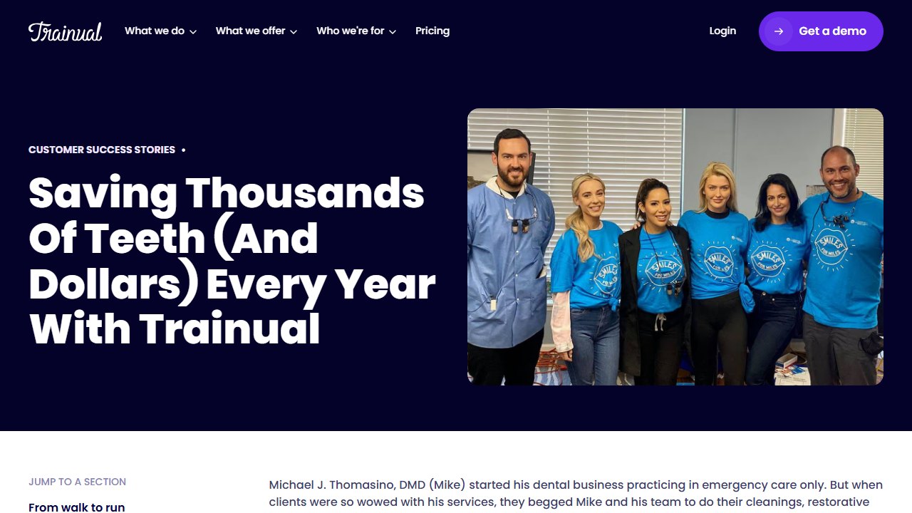 Trainual homepage