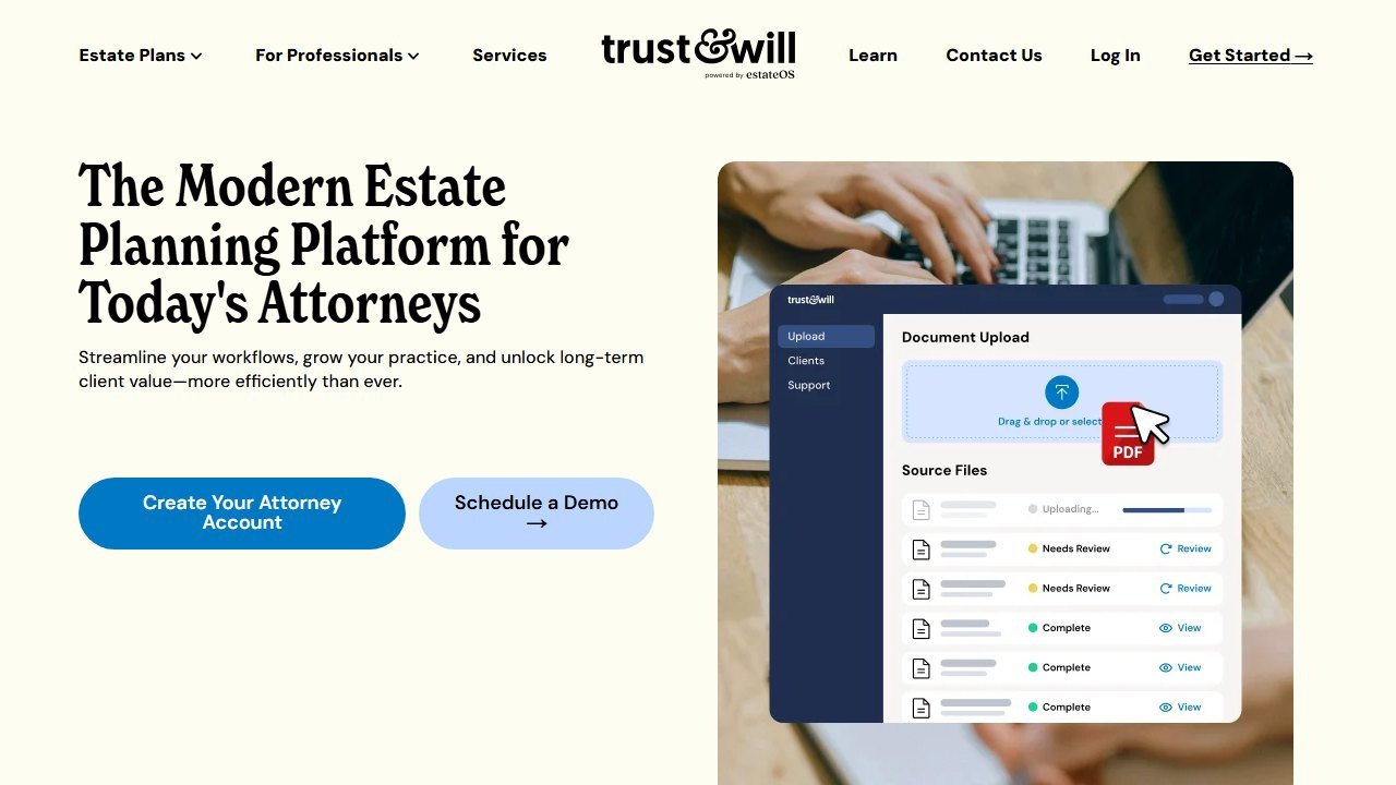 Trust & Will for Attorneys homepage