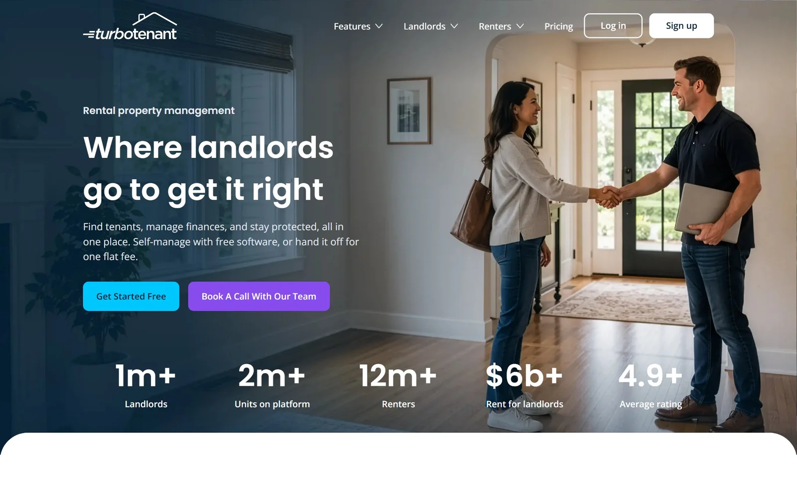 TurboTenant homepage