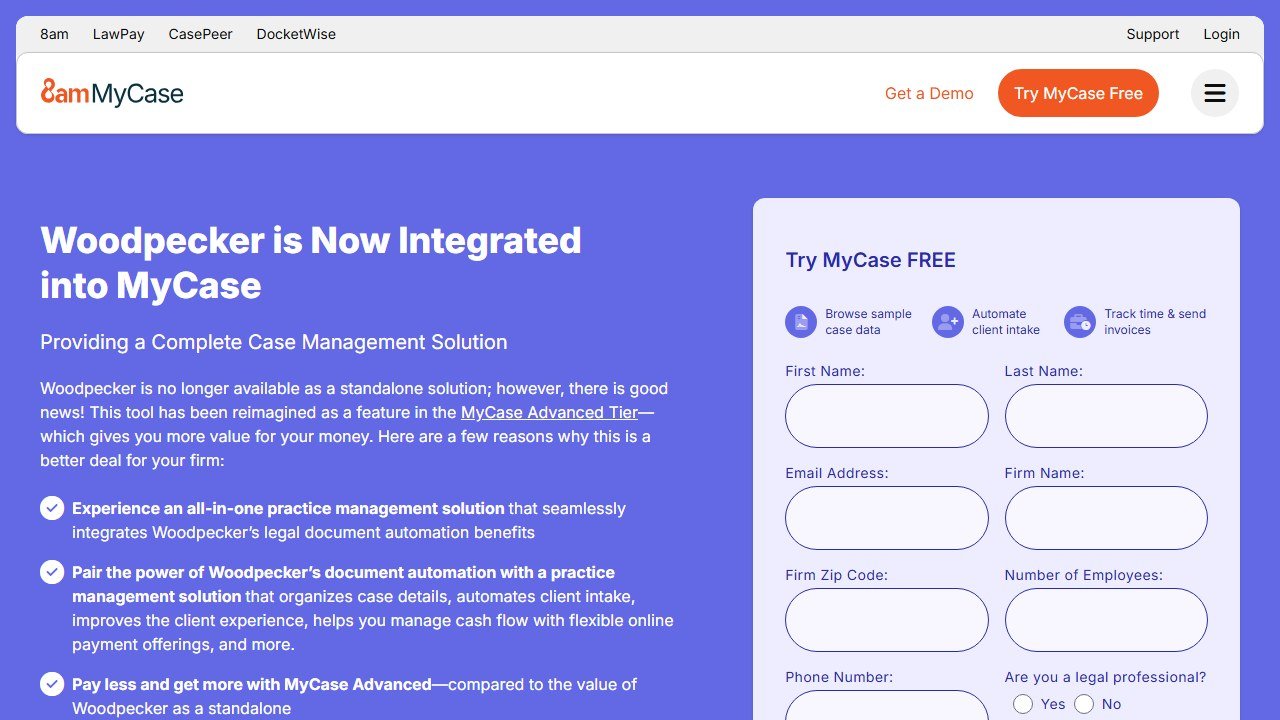 Woodpecker document automation in Microsoft Word homepage