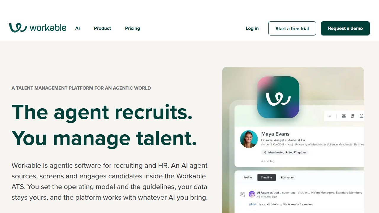 Workable recruiting software