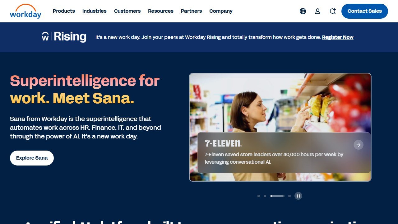 Workday Contract Intelligence homepage