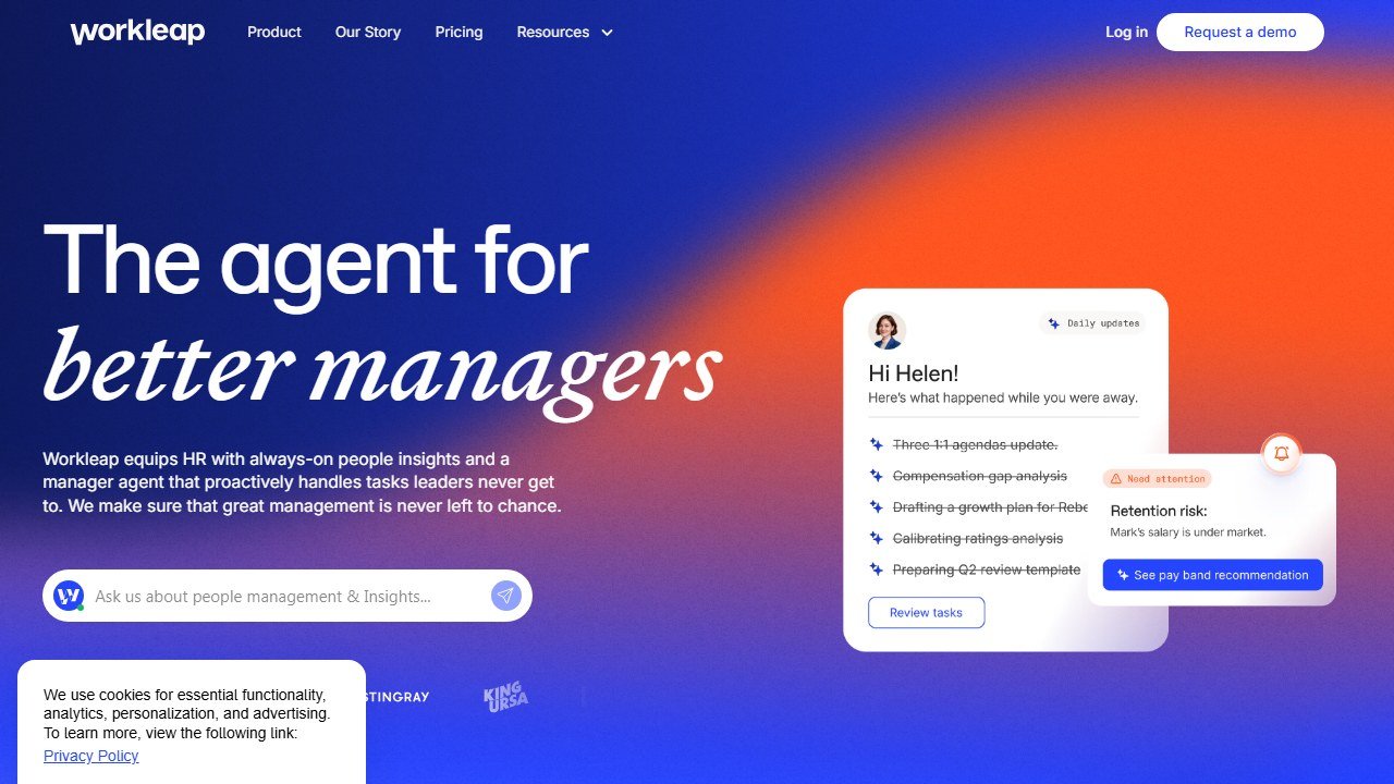 Workleap Officevibe engagement platform homepage