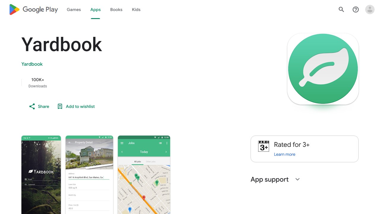 Yardbook lawn care business app