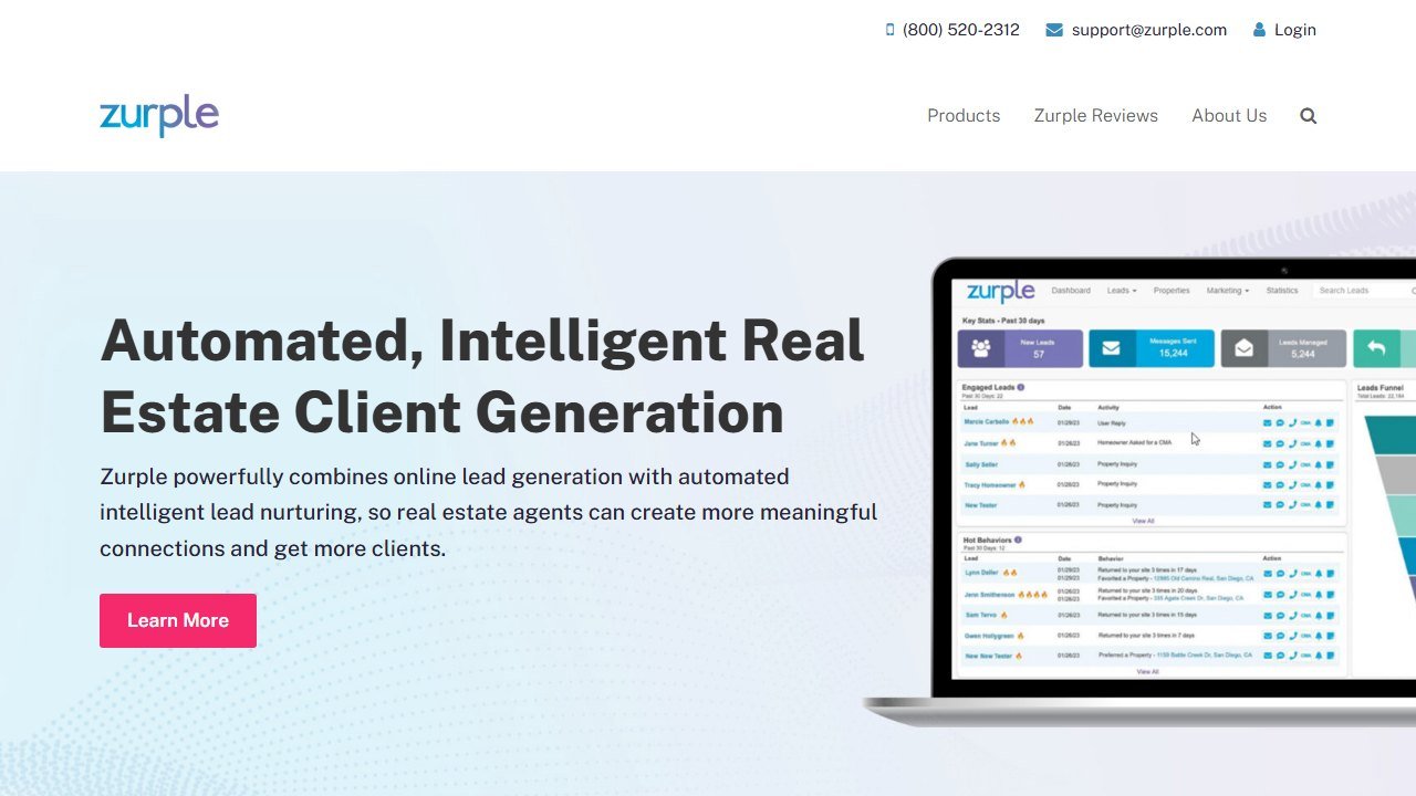 Zurple homepage
